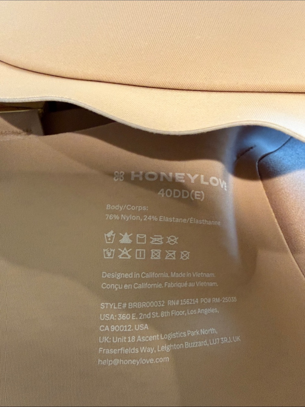 Honeylove Smooth Contour Bra in Nude Tan - Picture 7 of 7